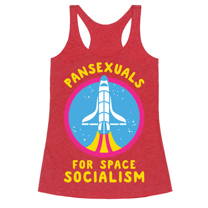 Pansexuals For Space Socialism Racerback Tank