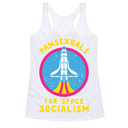 Pansexuals For Space Socialism Racerback Tank