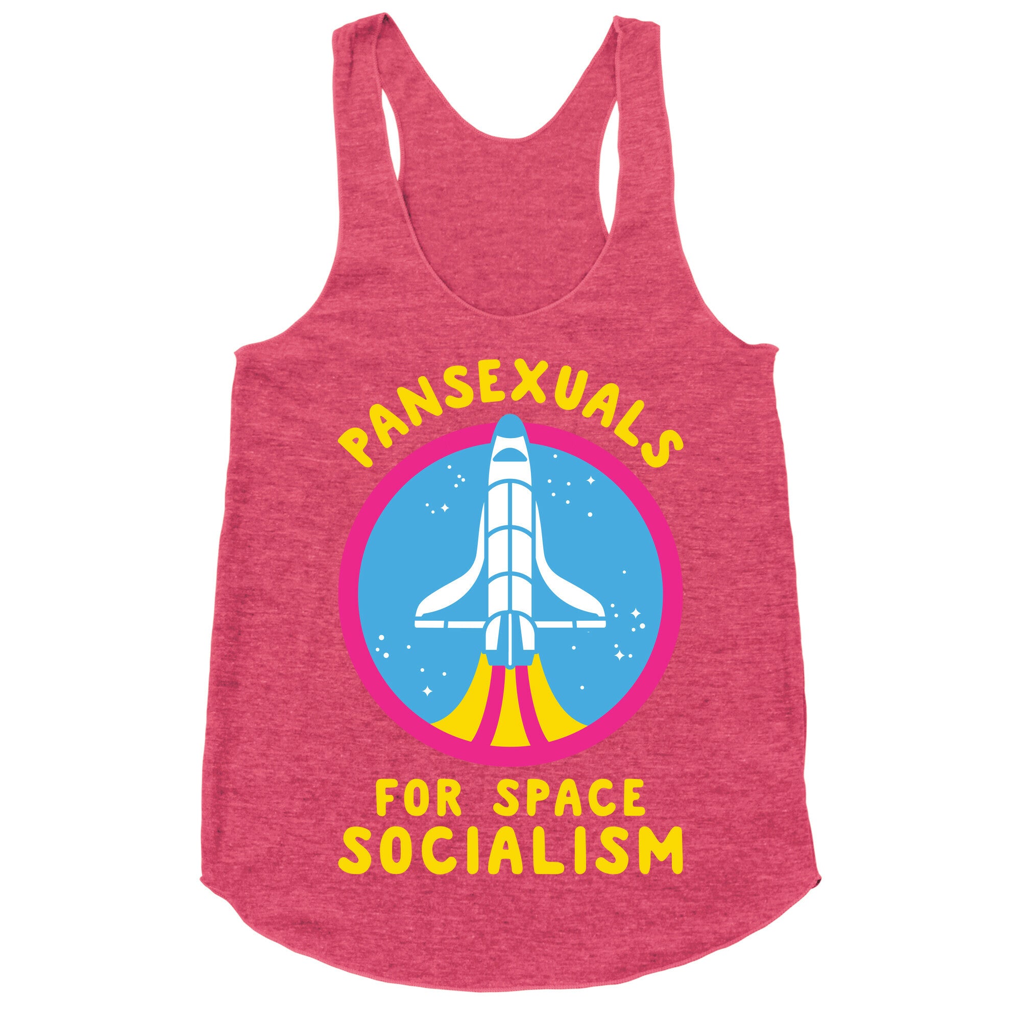 Pansexuals For Space Socialism Racerback Tank