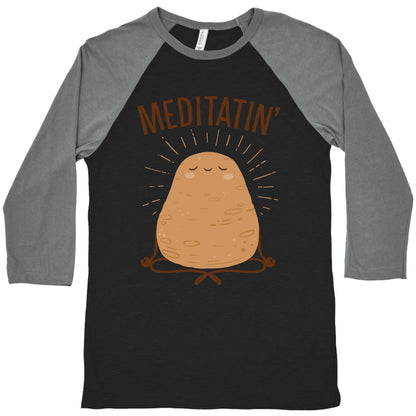 Meditatin' Baseball Tee
