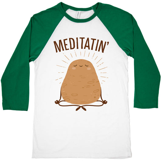 Meditatin' Baseball Tee