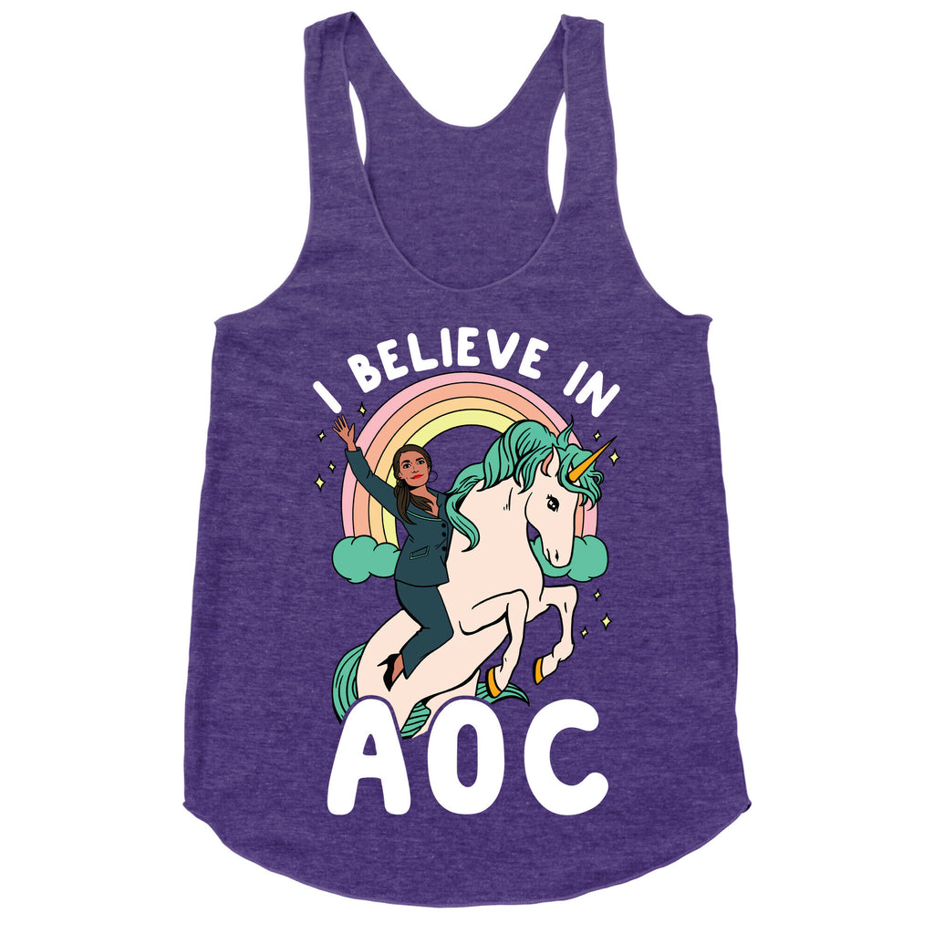 I Believe in AOC (Alexandria Ocasio-Cortez)  Racerback Tank