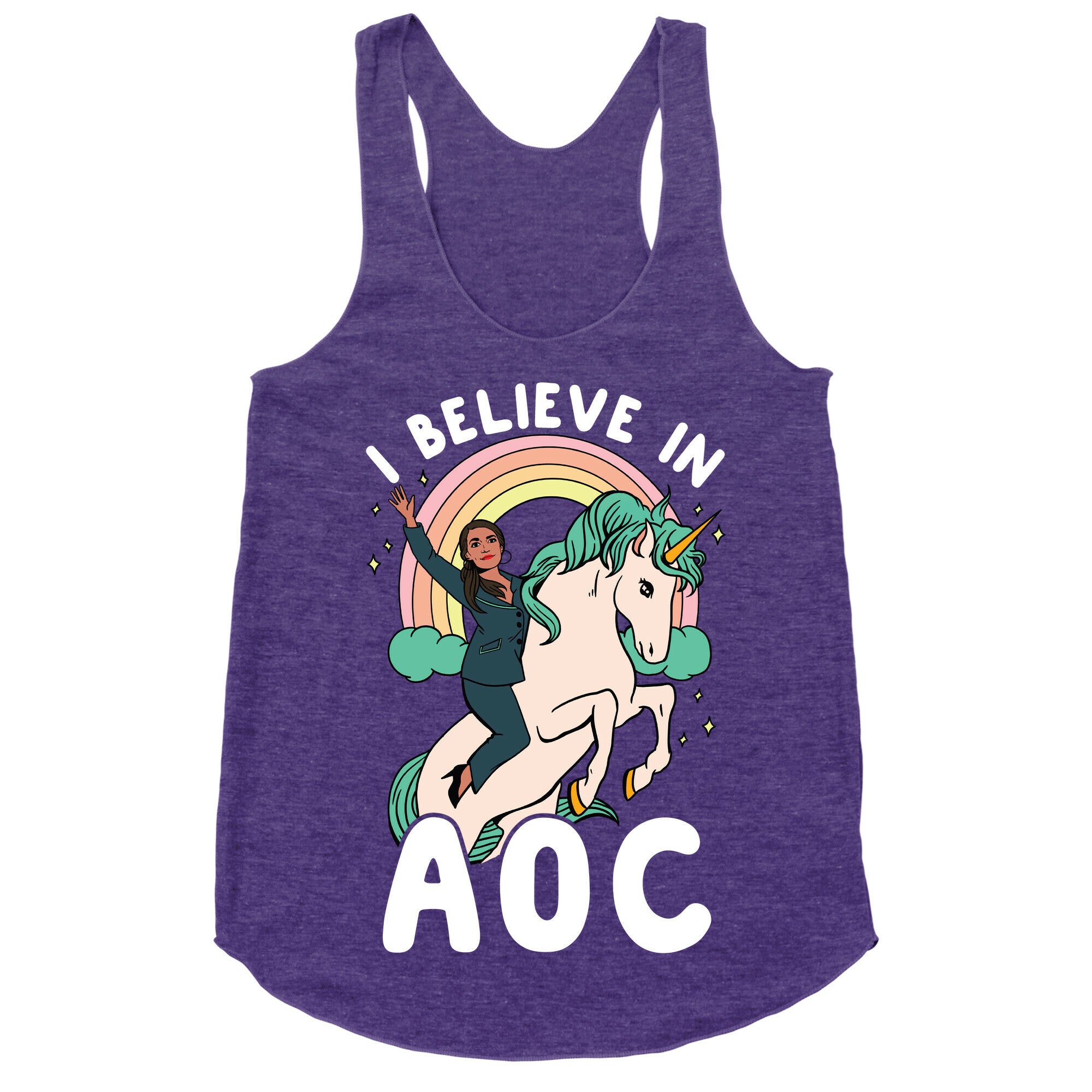 I Believe in AOC (Alexandria Ocasio-Cortez)  Racerback Tank