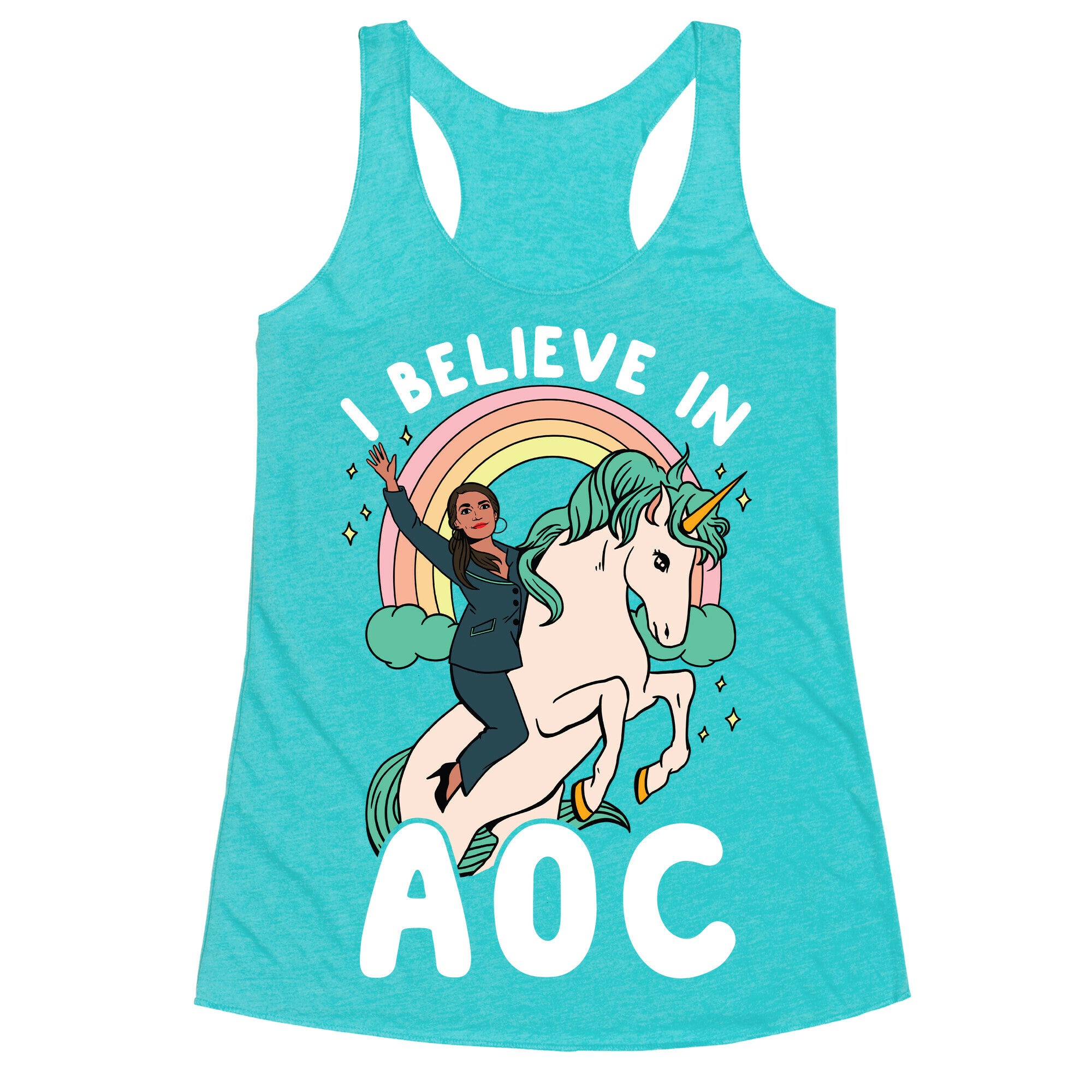 I Believe in AOC (Alexandria Ocasio-Cortez)  Racerback Tank