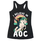 I Believe in AOC (Alexandria Ocasio-Cortez)  Racerback Tank