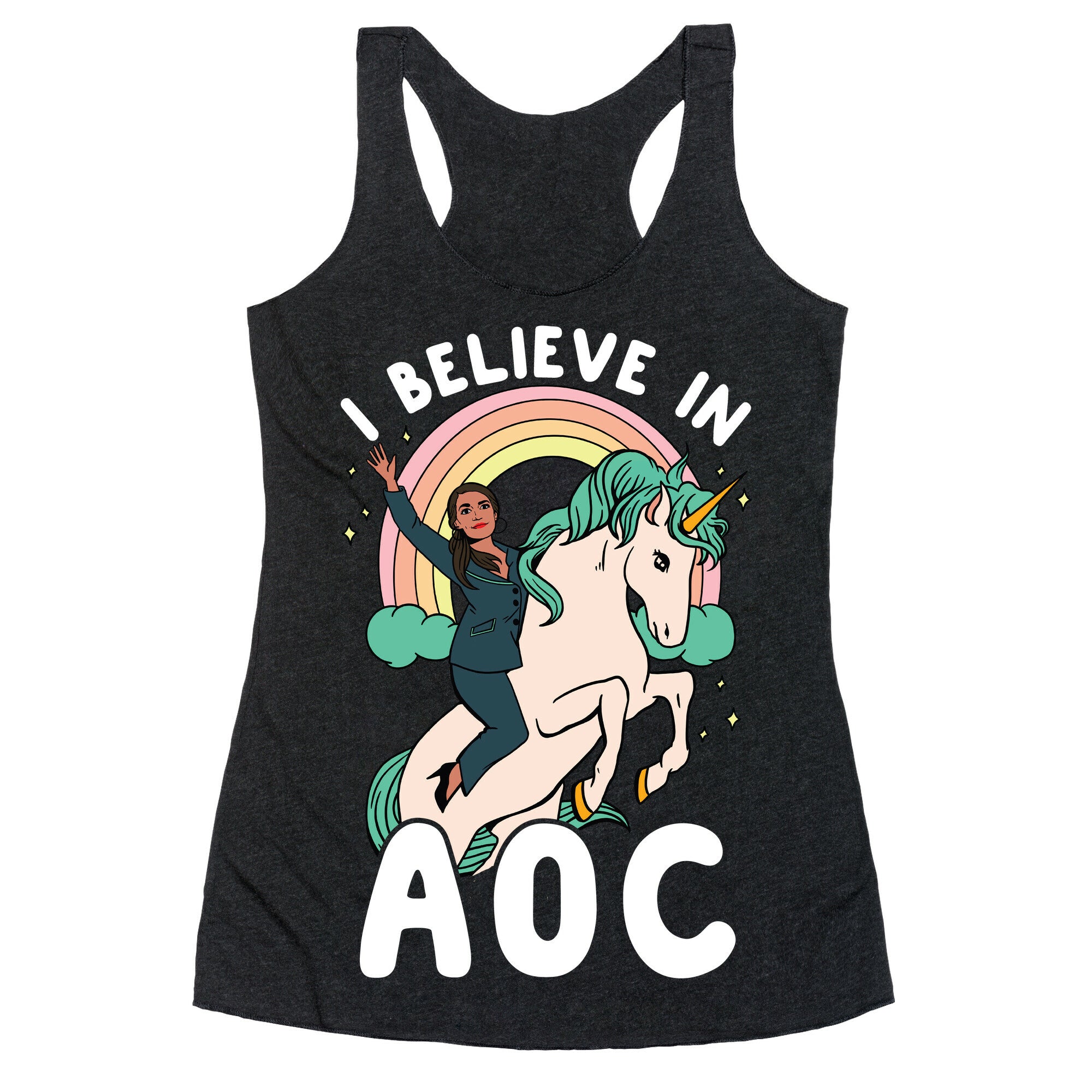 I Believe in AOC (Alexandria Ocasio-Cortez)  Racerback Tank