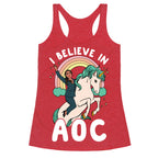 I Believe in AOC (Alexandria Ocasio-Cortez)  Racerback Tank