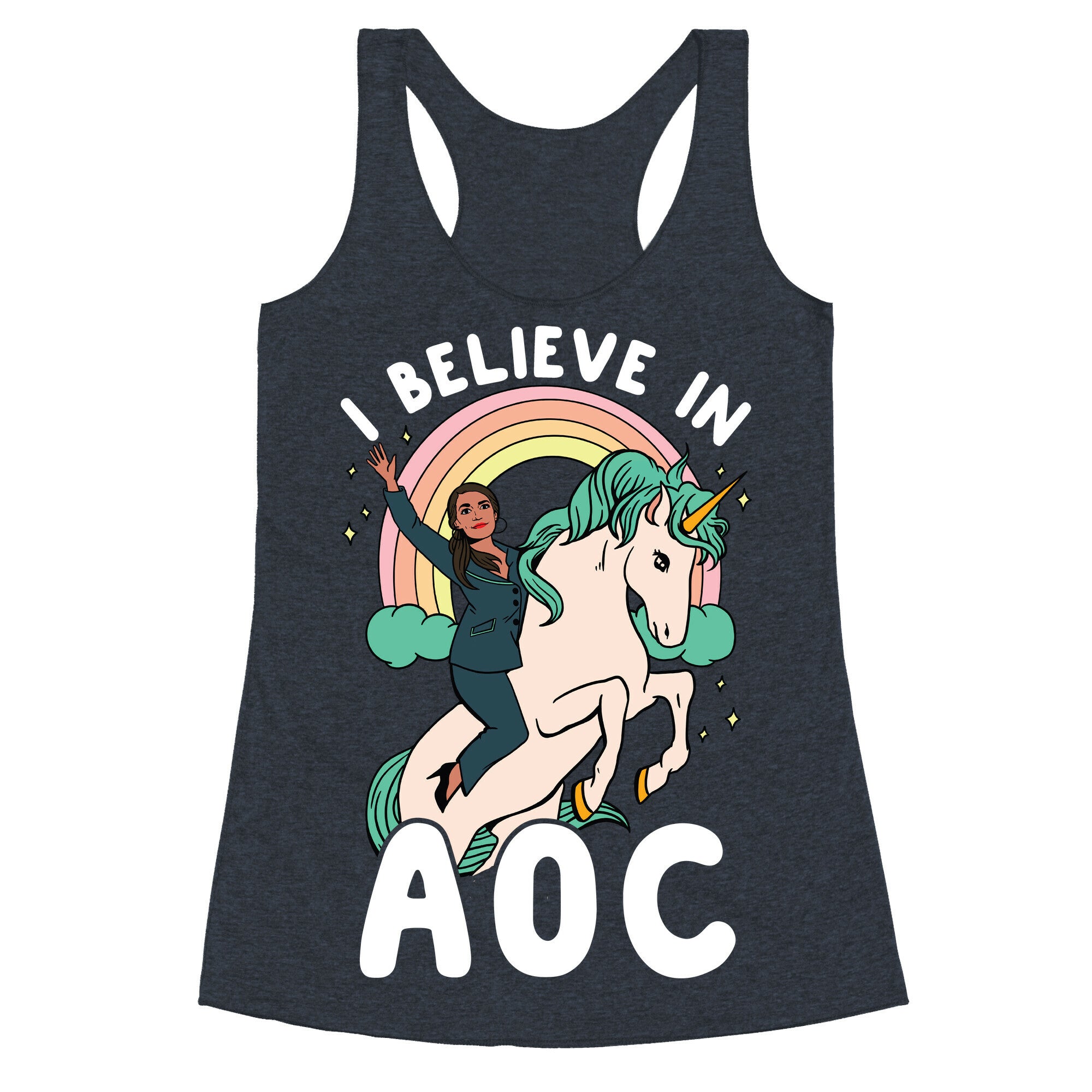 I Believe in AOC (Alexandria Ocasio-Cortez)  Racerback Tank