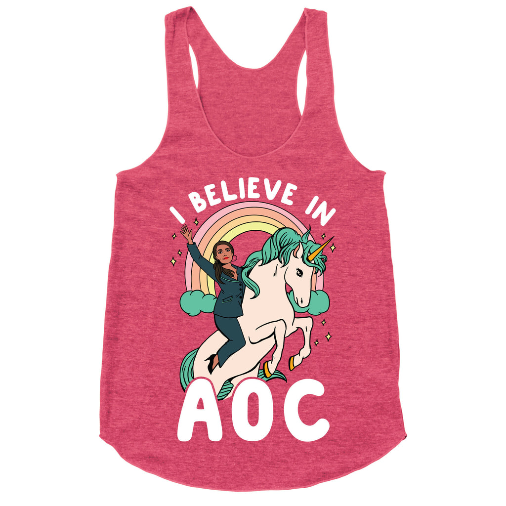 I Believe in AOC (Alexandria Ocasio-Cortez)  Racerback Tank