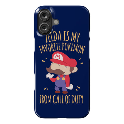 Zelda Is My Favorite Pokemon Phone Case