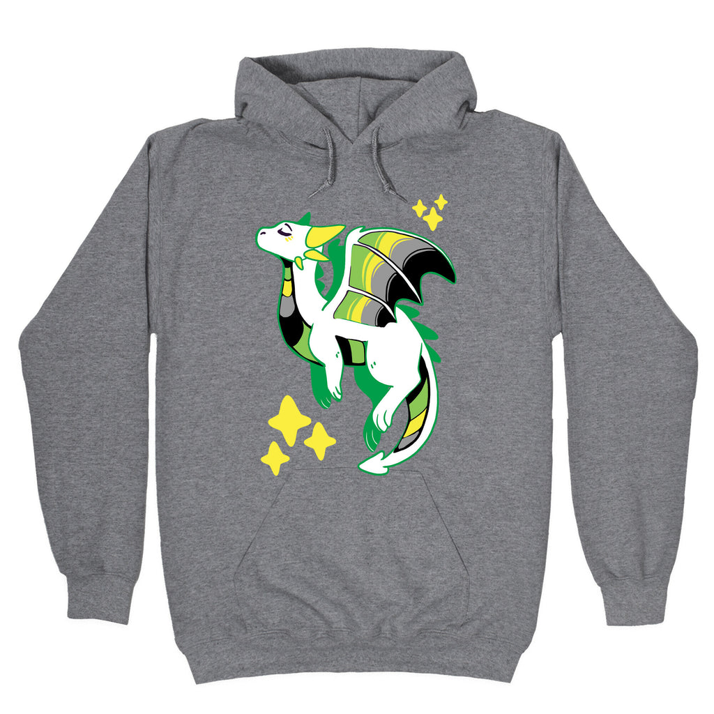 Aromantic Pride Dragon Hoodie