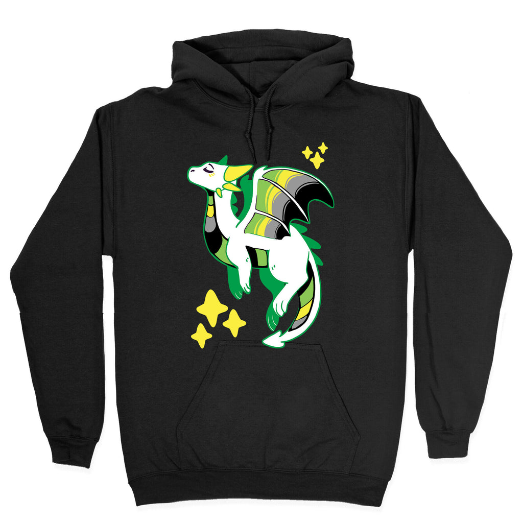 Aromantic Pride Dragon Hoodie