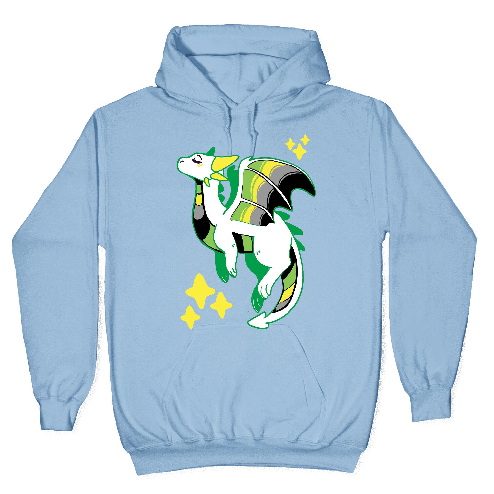 Aromantic Pride Dragon Hoodie