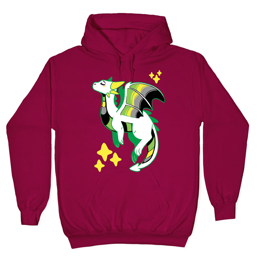 Aromantic Pride Dragon Hoodie