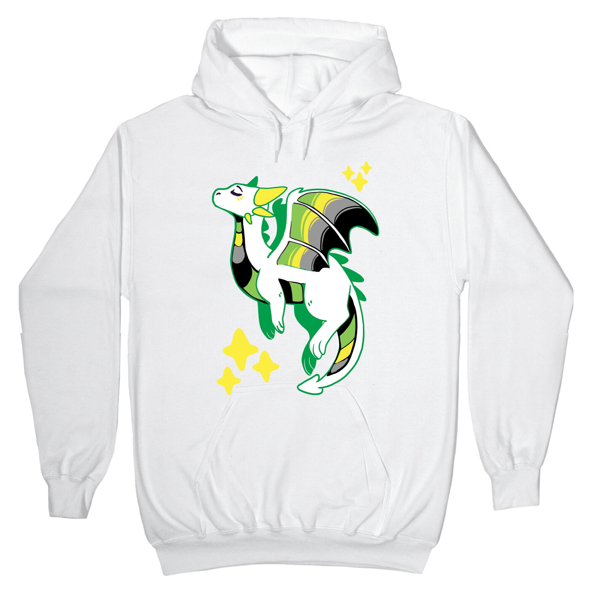 Aromantic Pride Dragon Hoodie