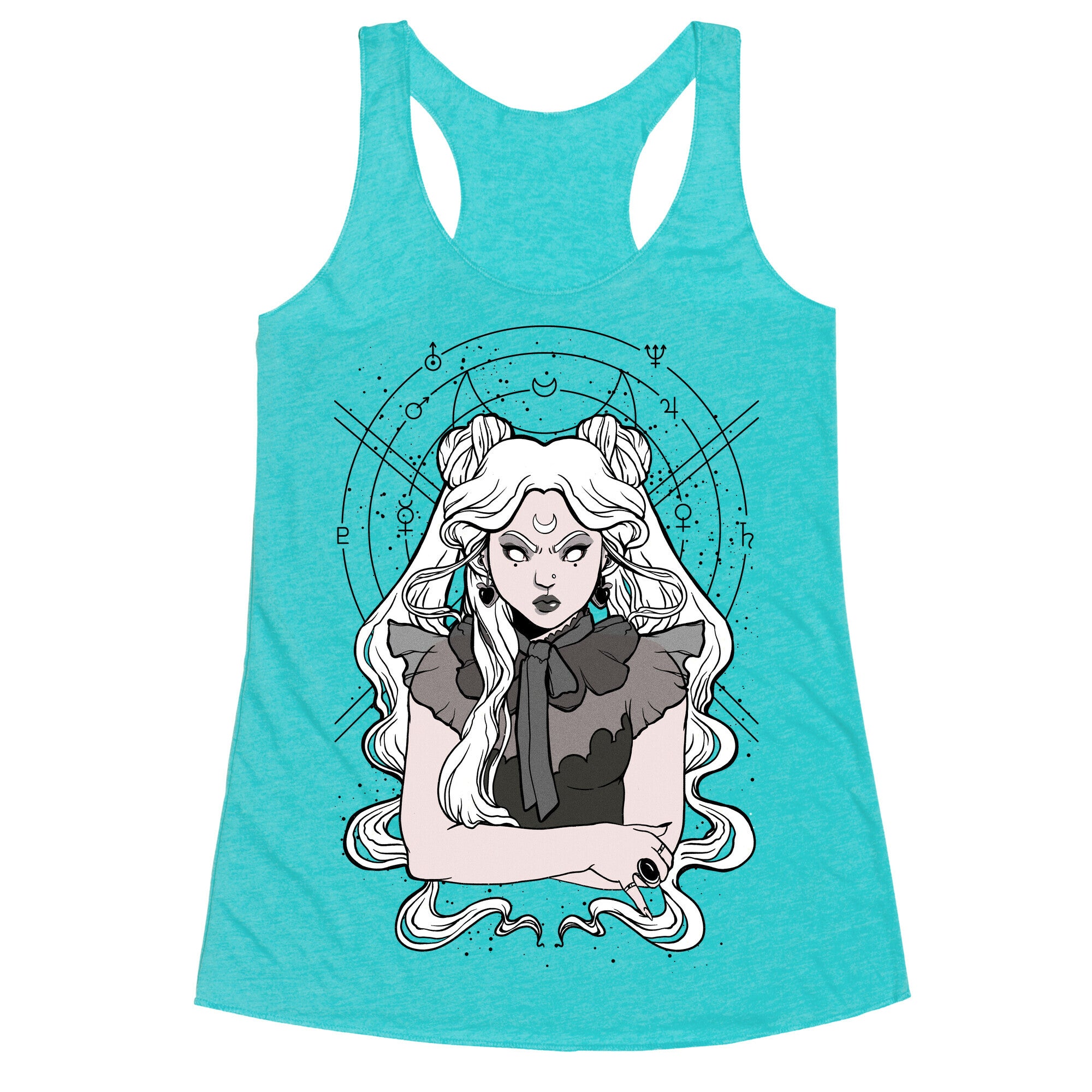 Goth Usagi (Sailor Moon Parody) Racerback Tank