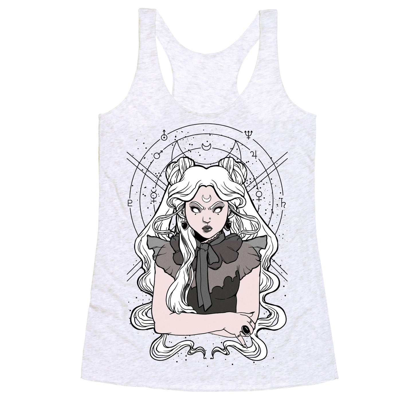 Goth Usagi (Sailor Moon Parody) Racerback Tank