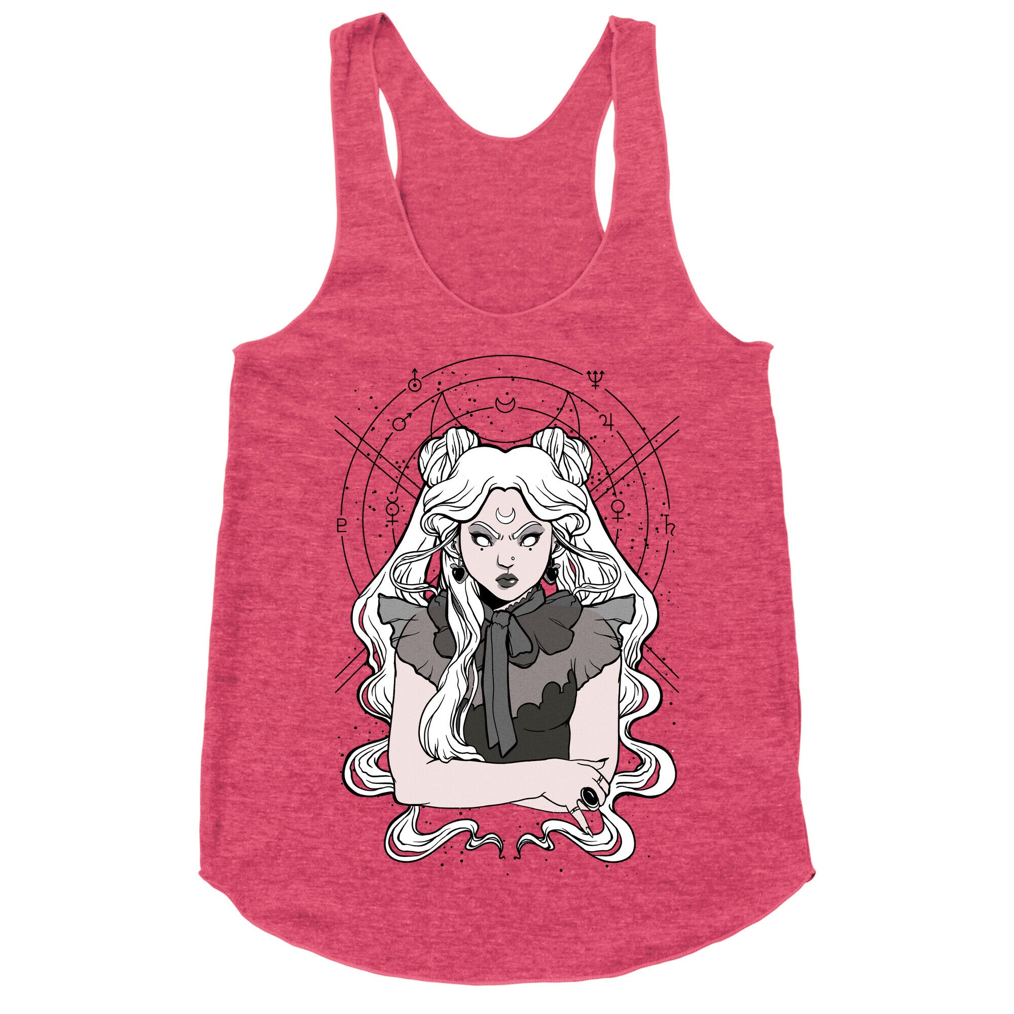 Goth Usagi (Sailor Moon Parody) Racerback Tank