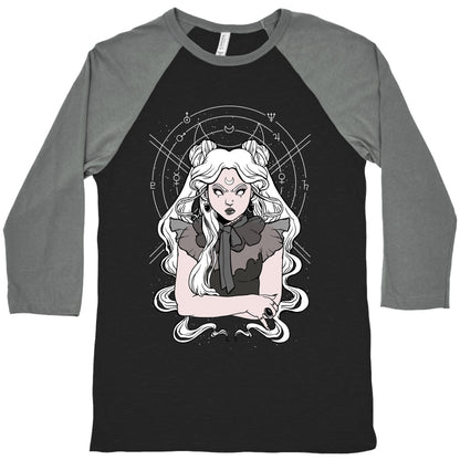 Goth Usagi (Sailor Moon Parody) Baseball Tee