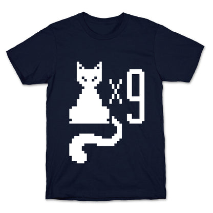 Retro Cat 9 lives T-Shirt