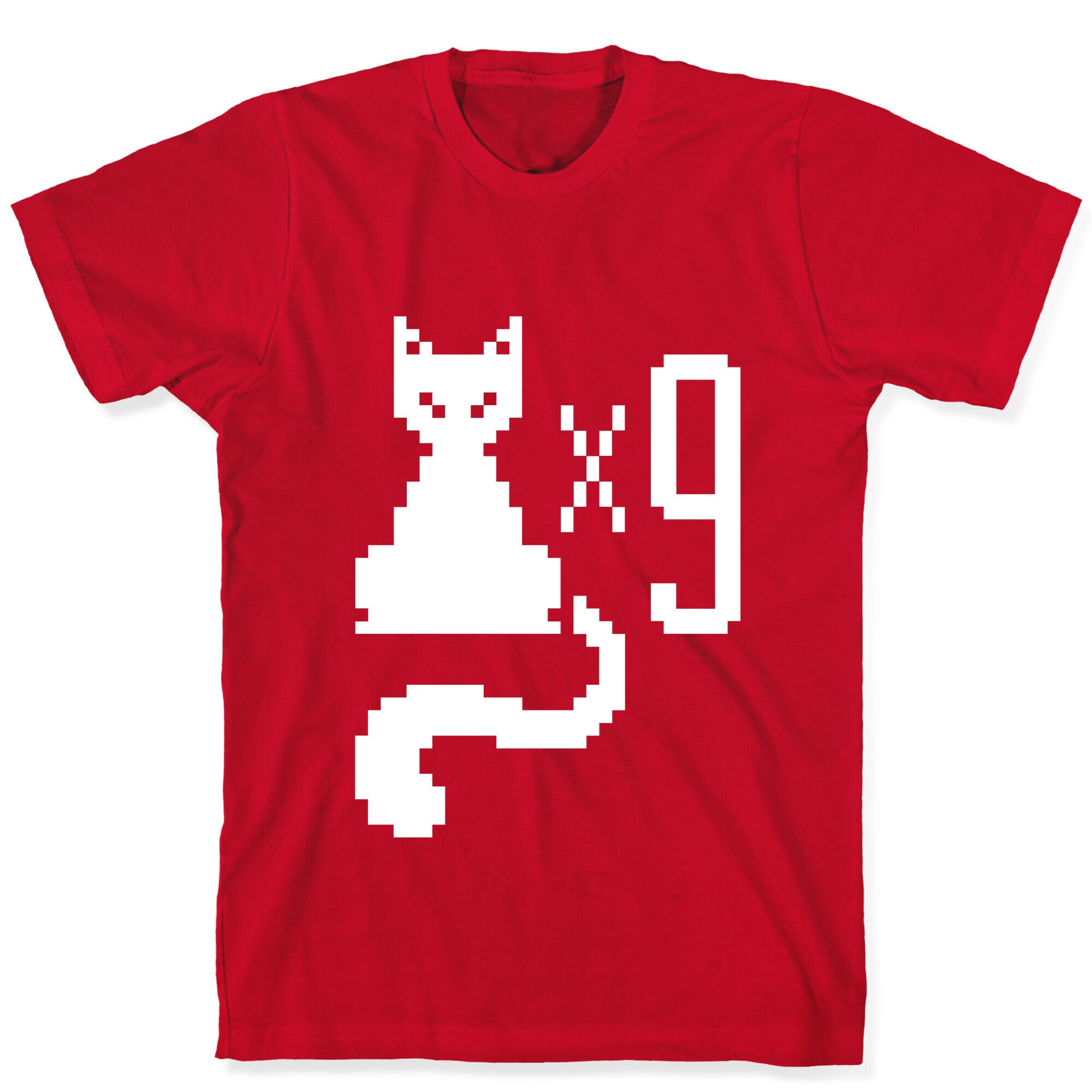 Retro Cat 9 lives T-Shirt