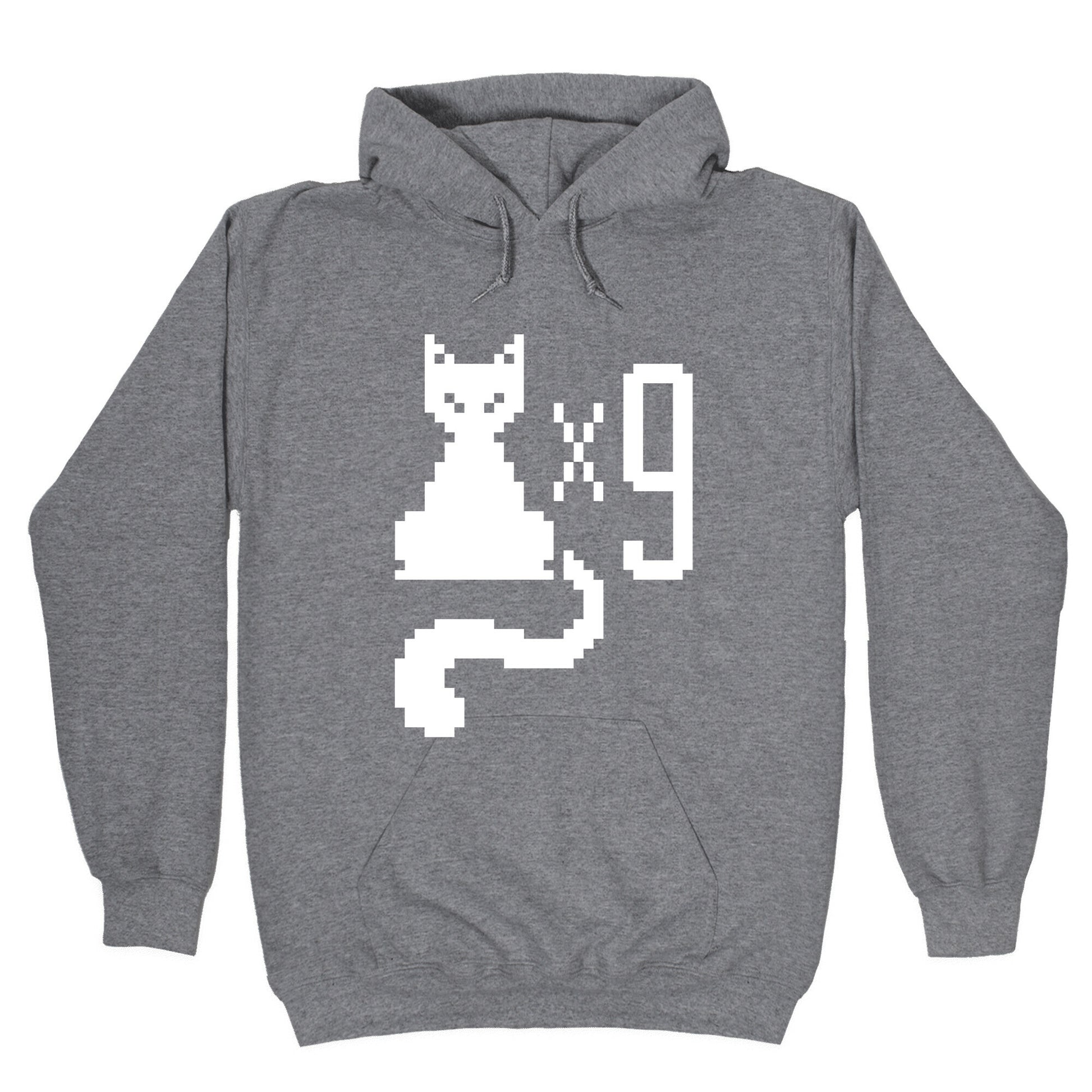 Retro Cat 9 lives Hoodie