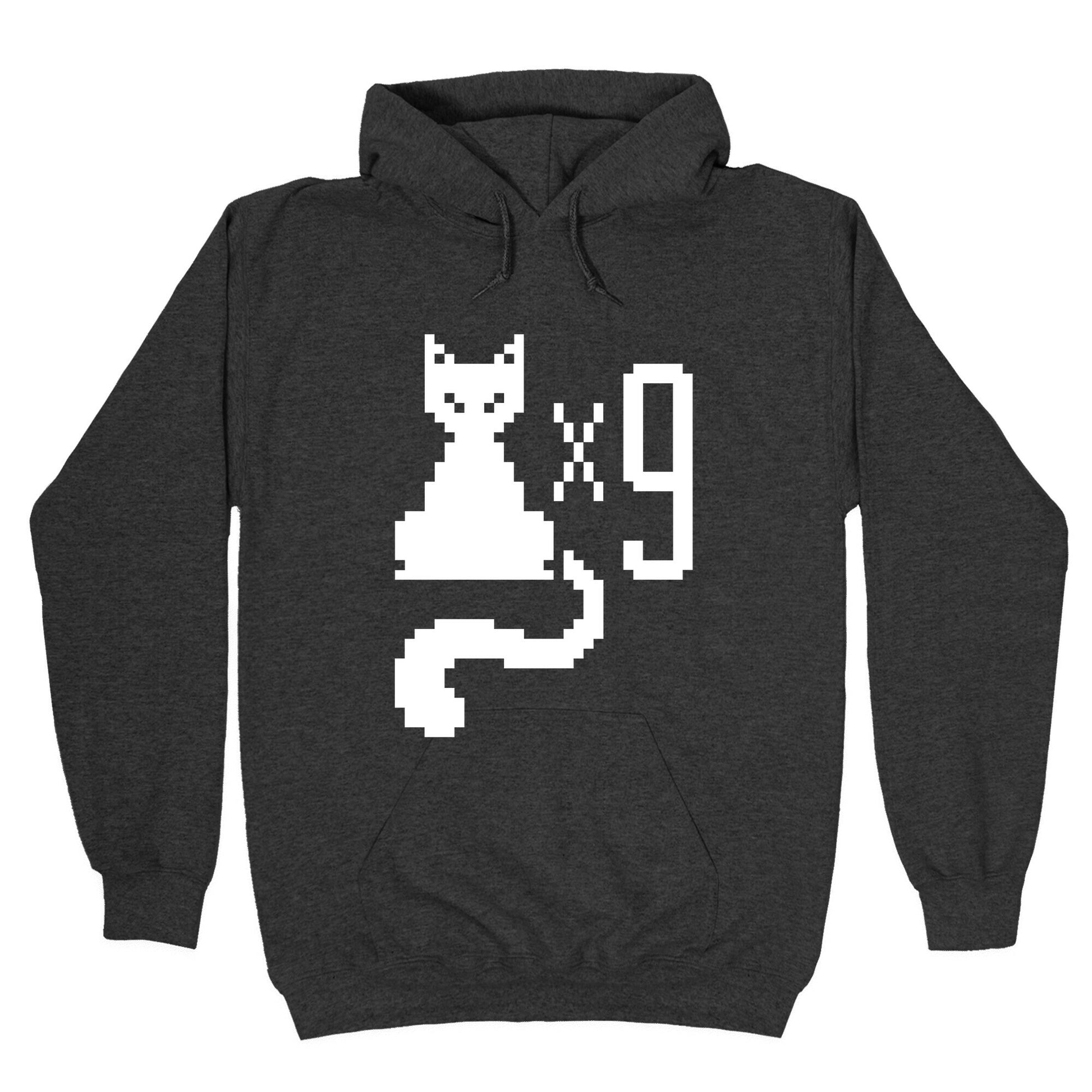 Retro Cat 9 lives Hoodie