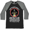 Opportunity Rescue Mission (Mars Rover) Baseball Tee