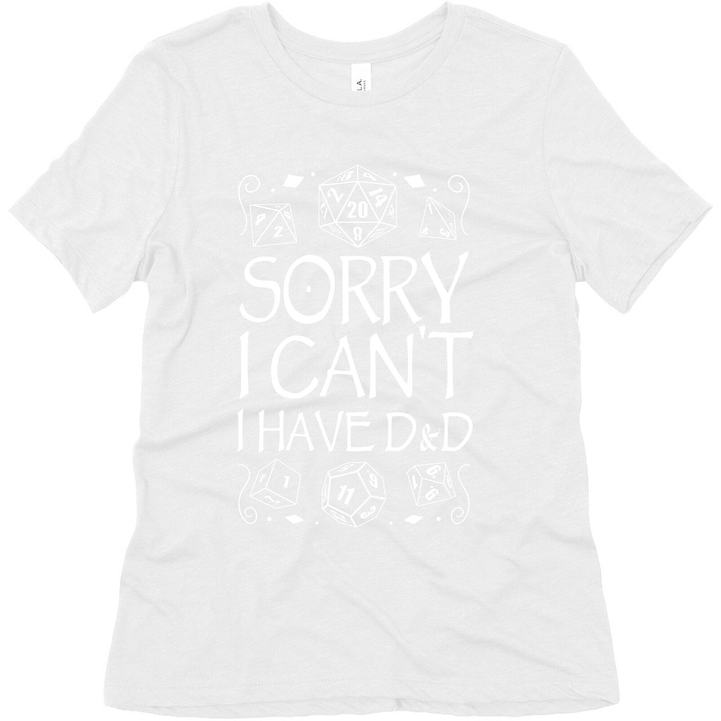 Sorry I Can't, I Have D&D Women's Triblend Tee