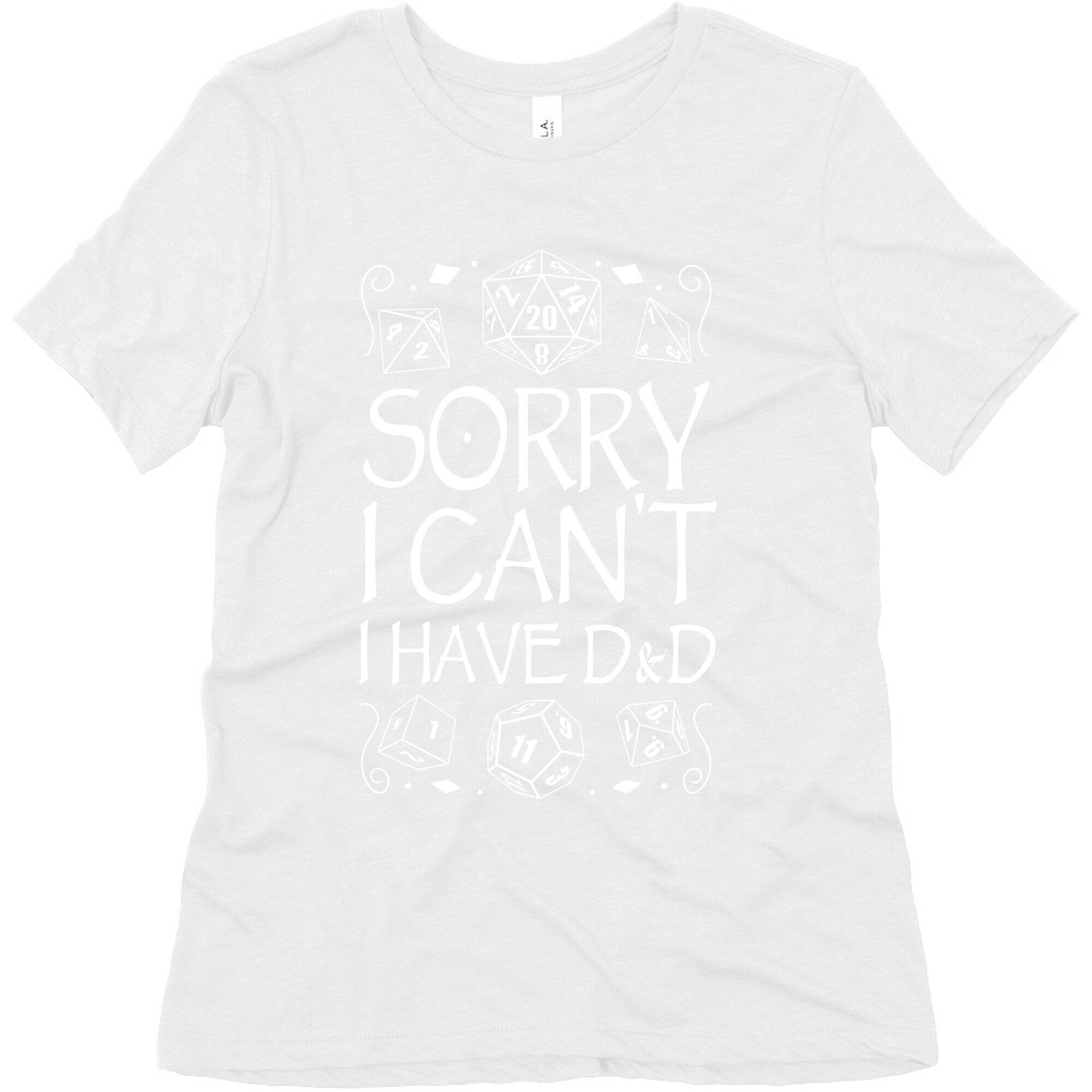 Sorry I Can't, I Have D&D Women's Triblend Tee