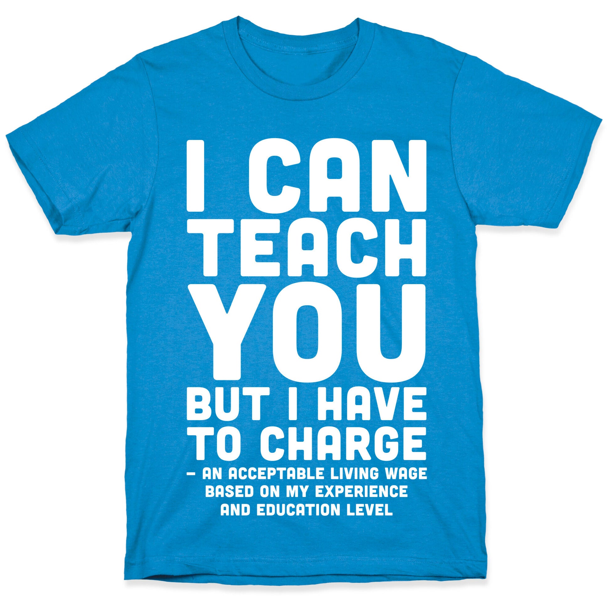 I Can Teach You But I Have to Charge an Acceptable Living Wage T-Shirt