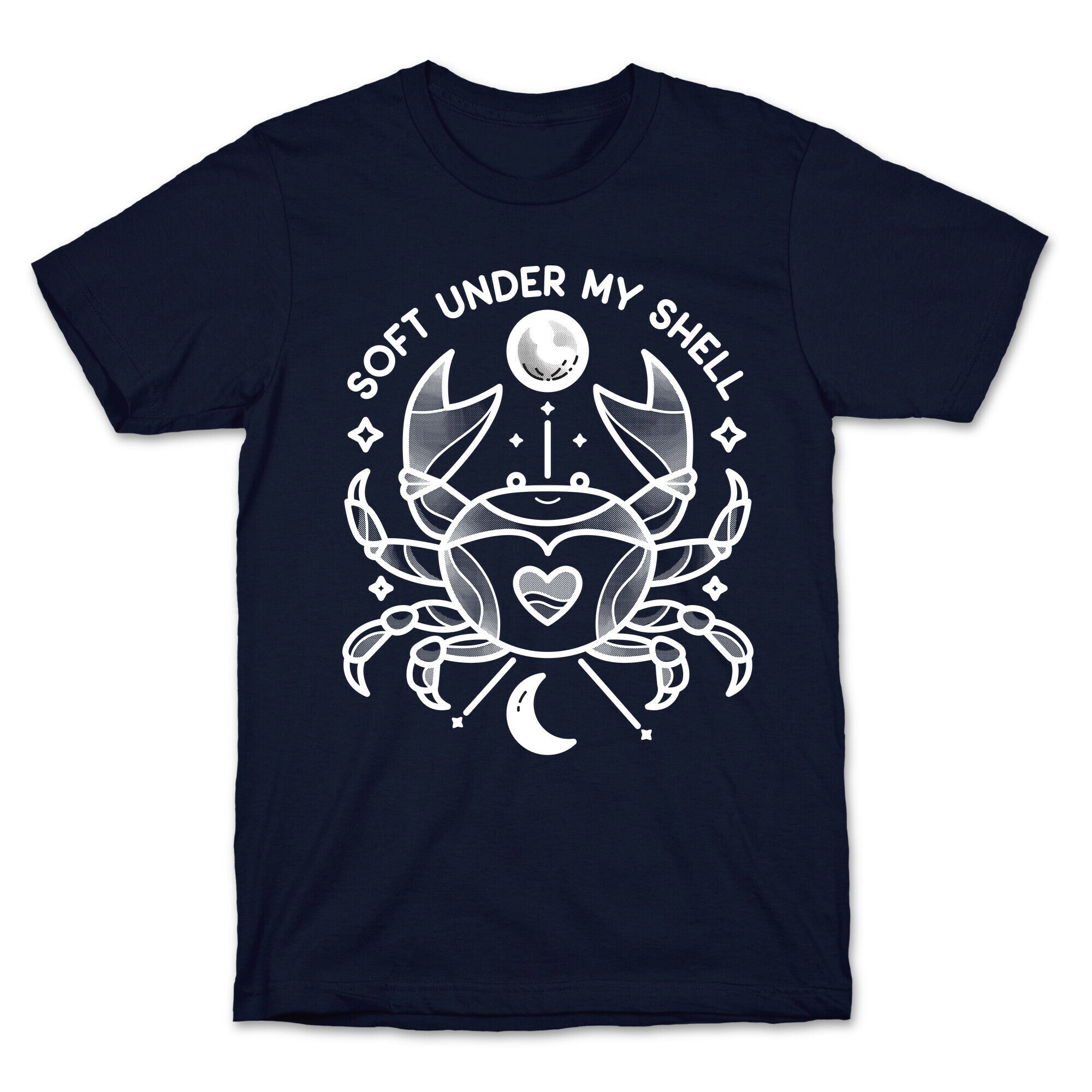 Soft Under My Shell - Cancer Crab T-Shirt