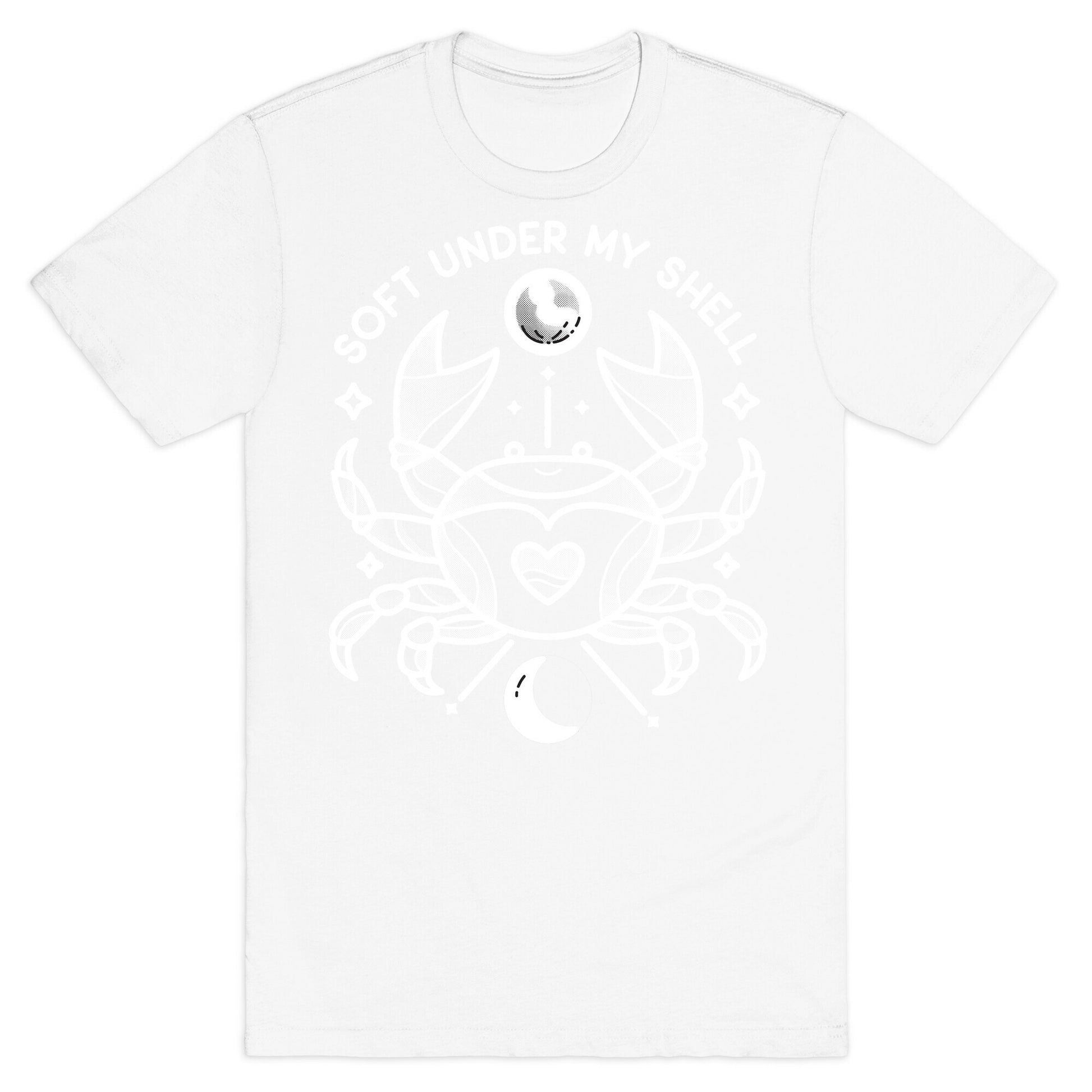 Soft Under My Shell - Cancer Crab T-Shirt