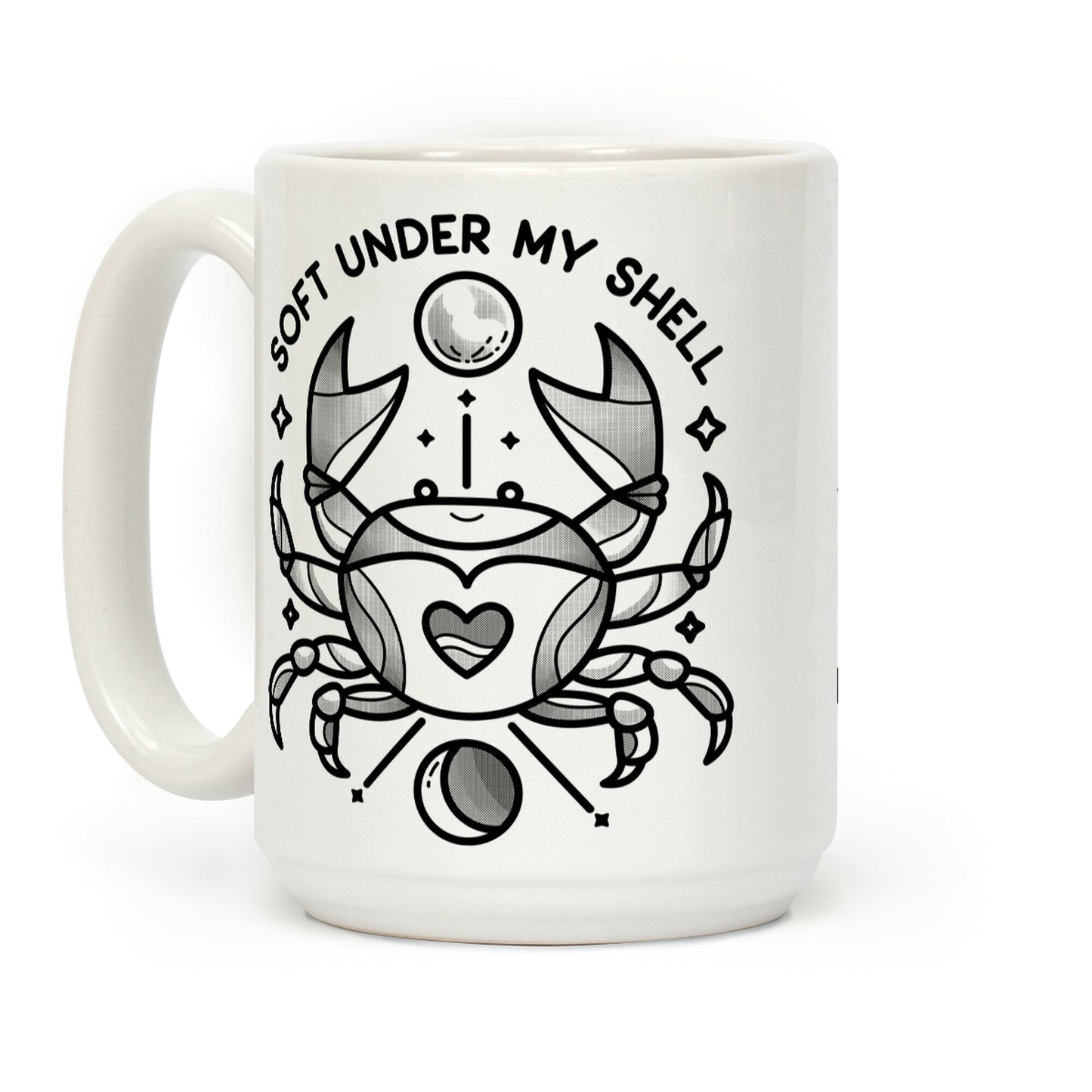 Soft Under My Shell - Cancer Crab Coffee Mug