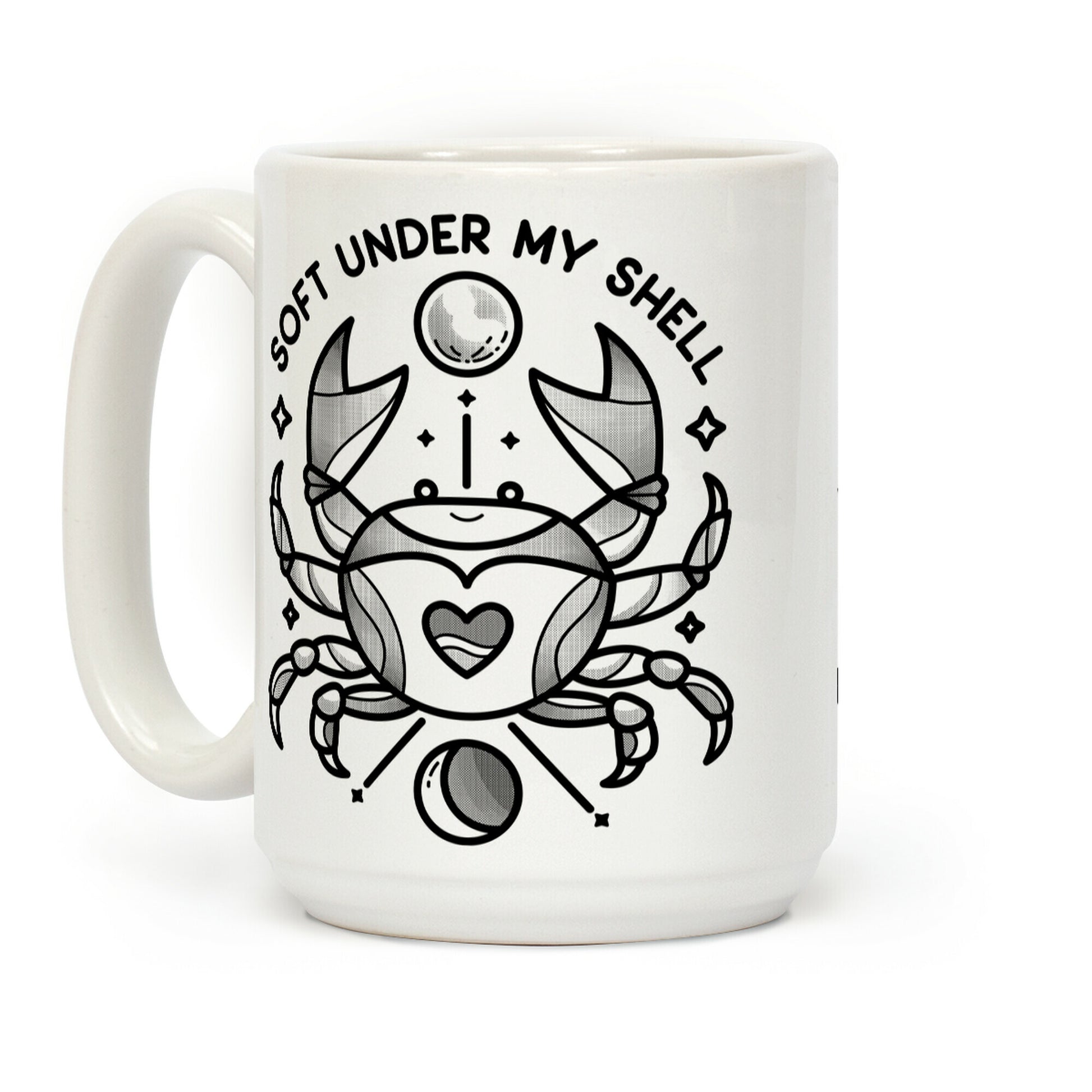 Soft Under My Shell - Cancer Crab Coffee Mug