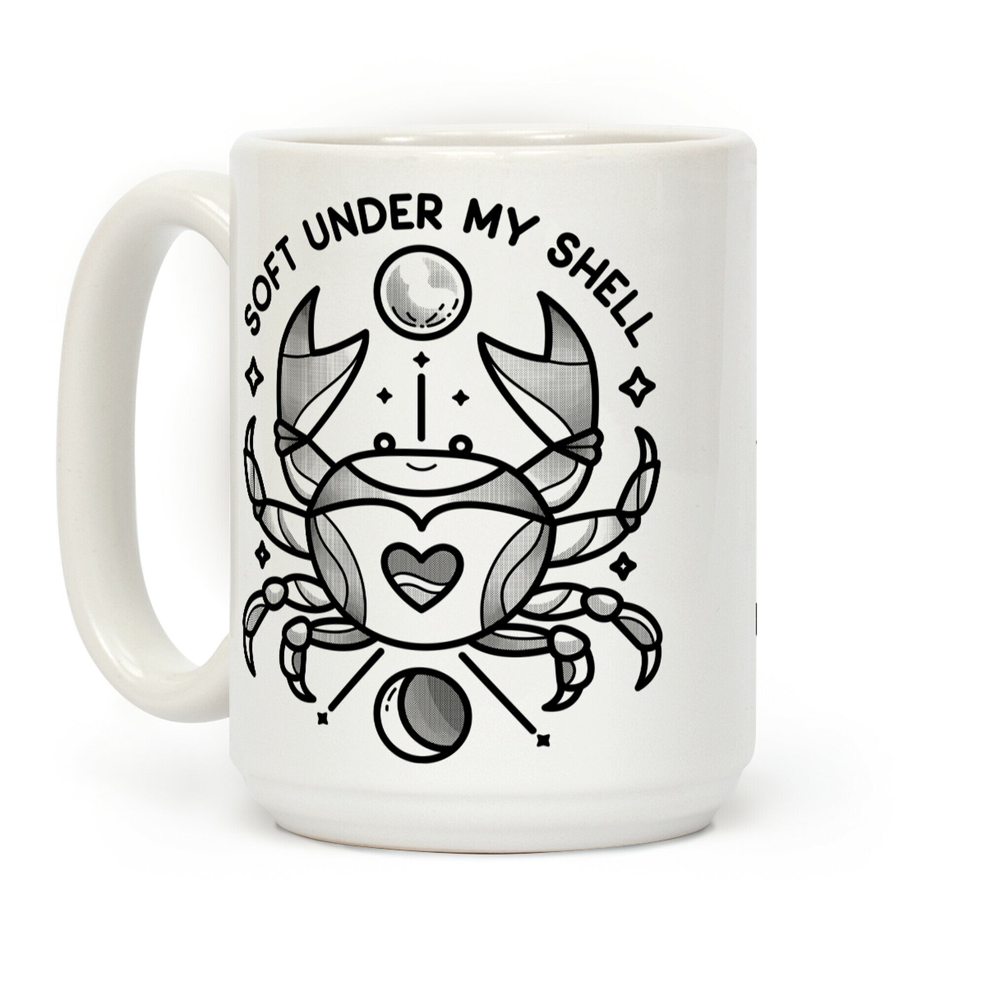 Soft Under My Shell - Cancer Crab Coffee Mug