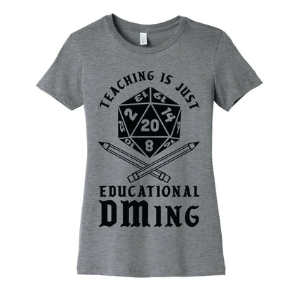 Teaching is just Educational DMing Women's Cotton Tee