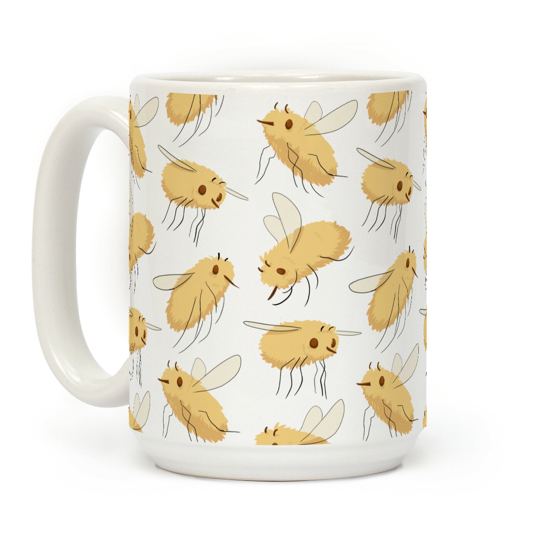 Bee Fly Pattern Coffee Mug