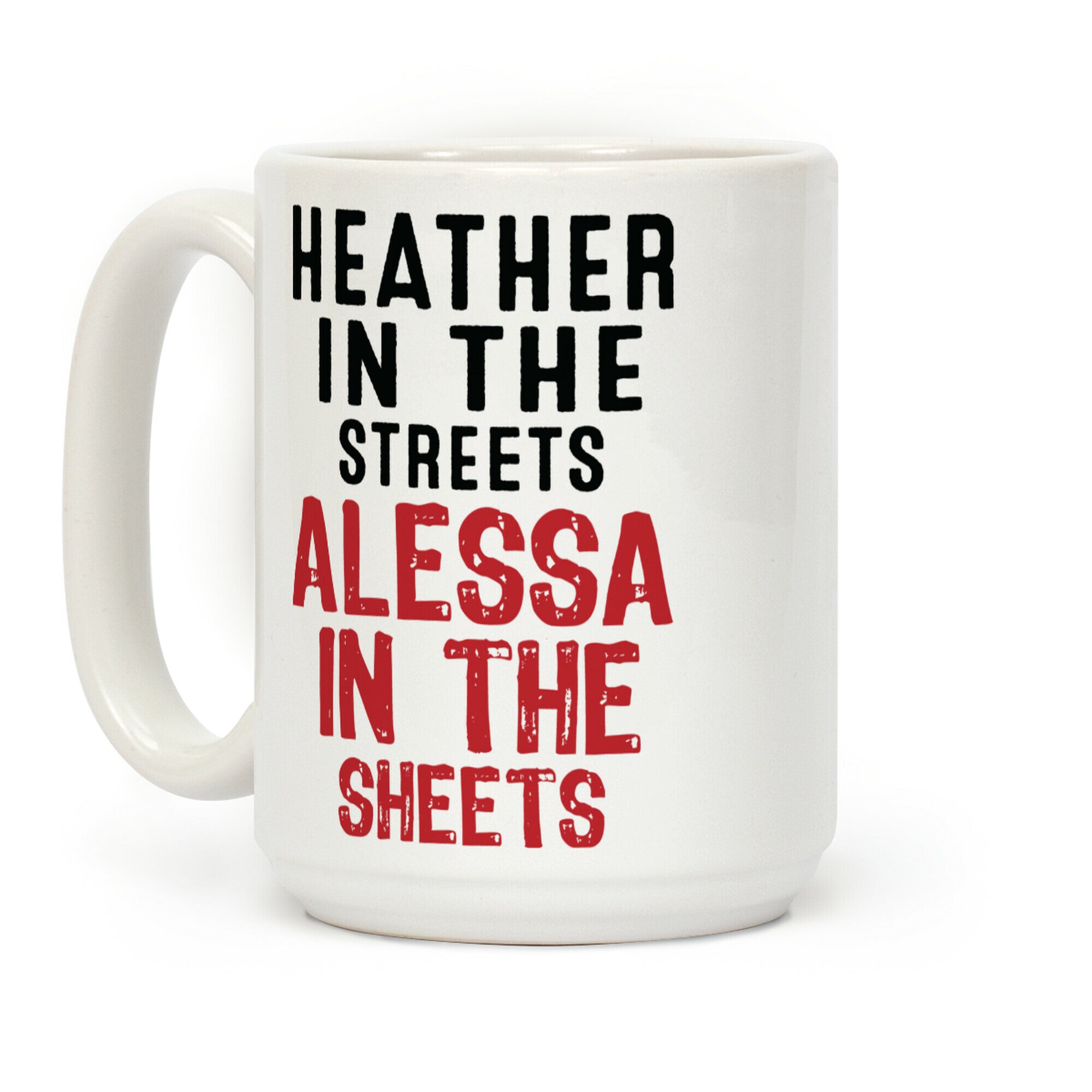 Heather in the Sheets Coffee Mug