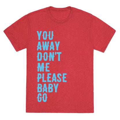 Simple and Clean Lyrics (1 of 2 pair) Unisex Triblend Tee