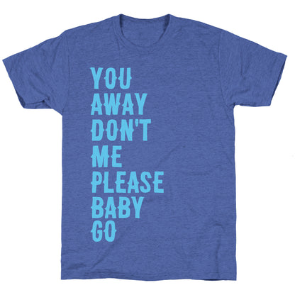 Simple and Clean Lyrics (1 of 2 pair) Unisex Triblend Tee