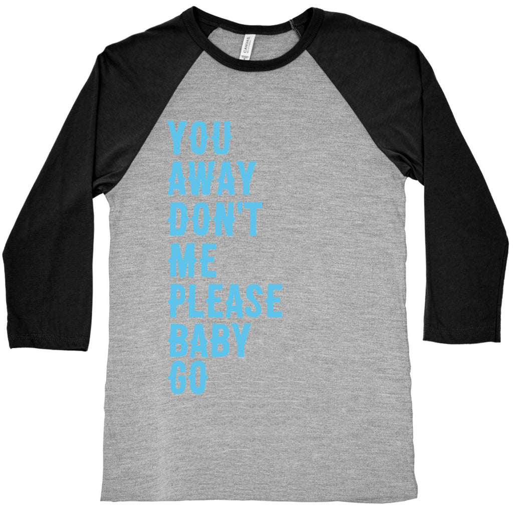 Simple and Clean Lyrics (1 of 2 pair) Baseball Tee