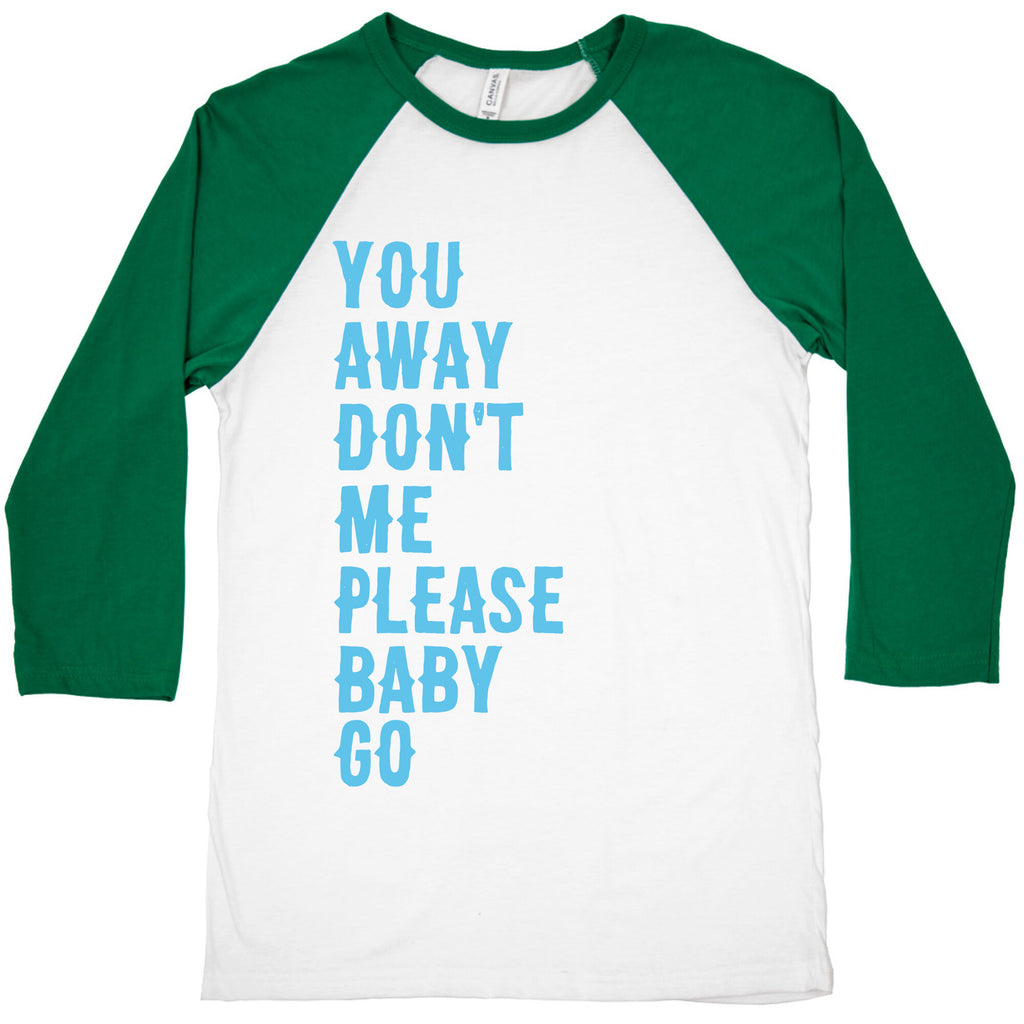 Simple and Clean Lyrics (1 of 2 pair) Baseball Tee