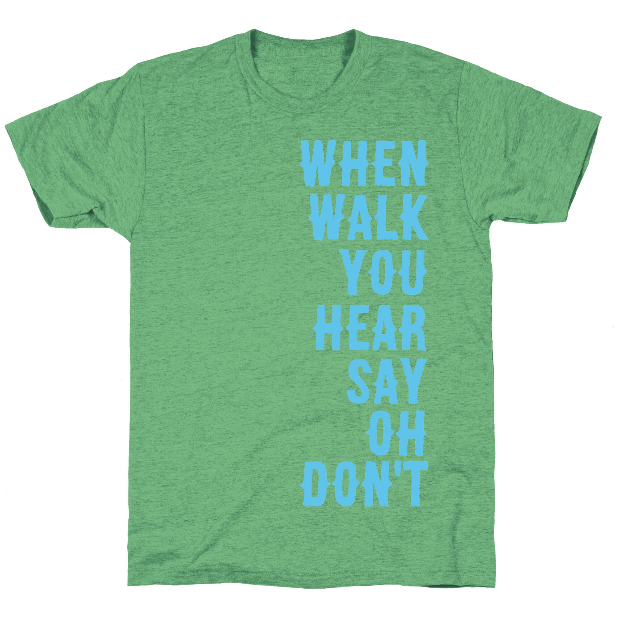 Simple and Clean Lyrics (1 of 2 pair) Unisex Triblend Tee