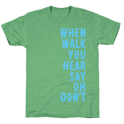 Simple and Clean Lyrics (1 of 2 pair) Unisex Triblend Tee