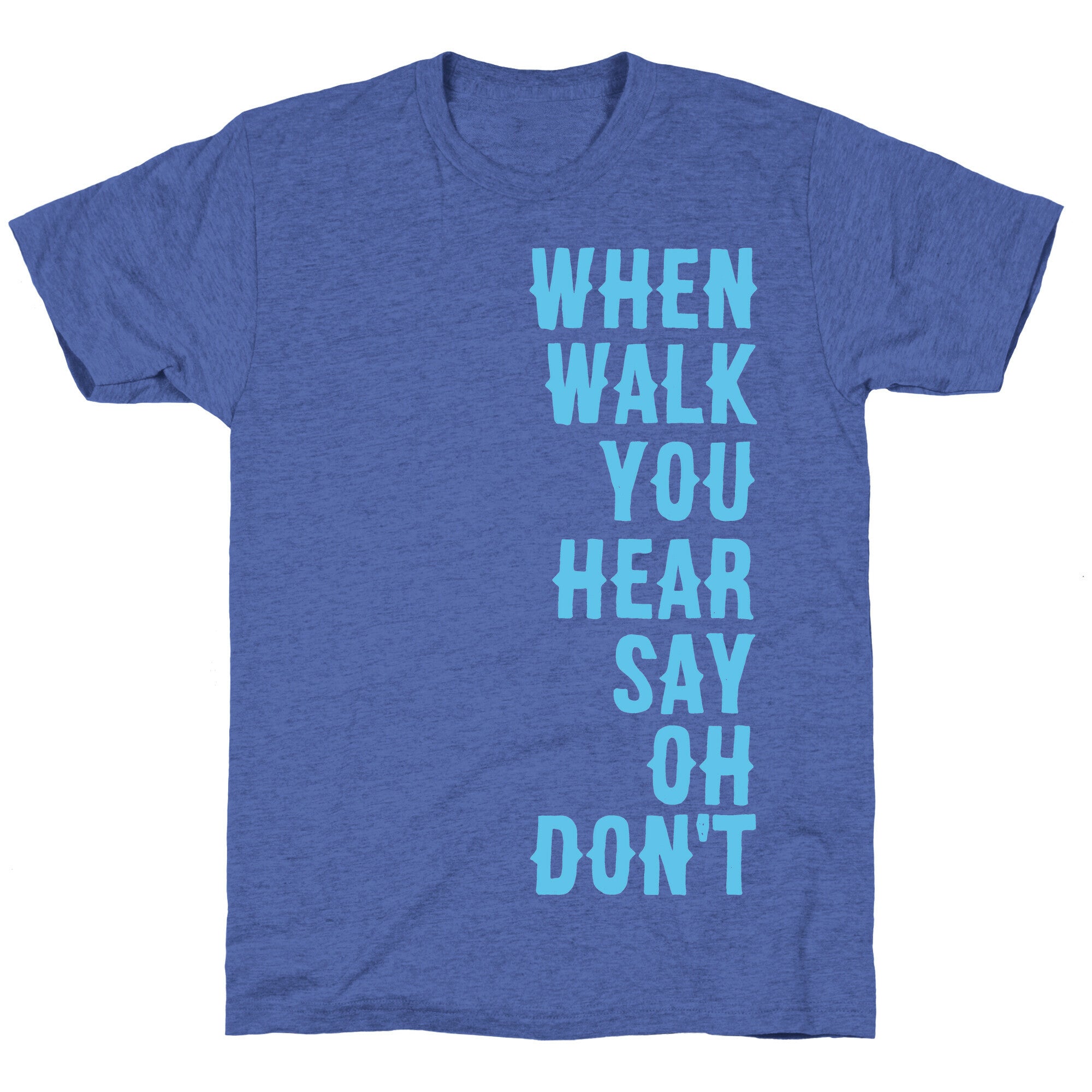 Simple and Clean Lyrics (1 of 2 pair) Unisex Triblend Tee
