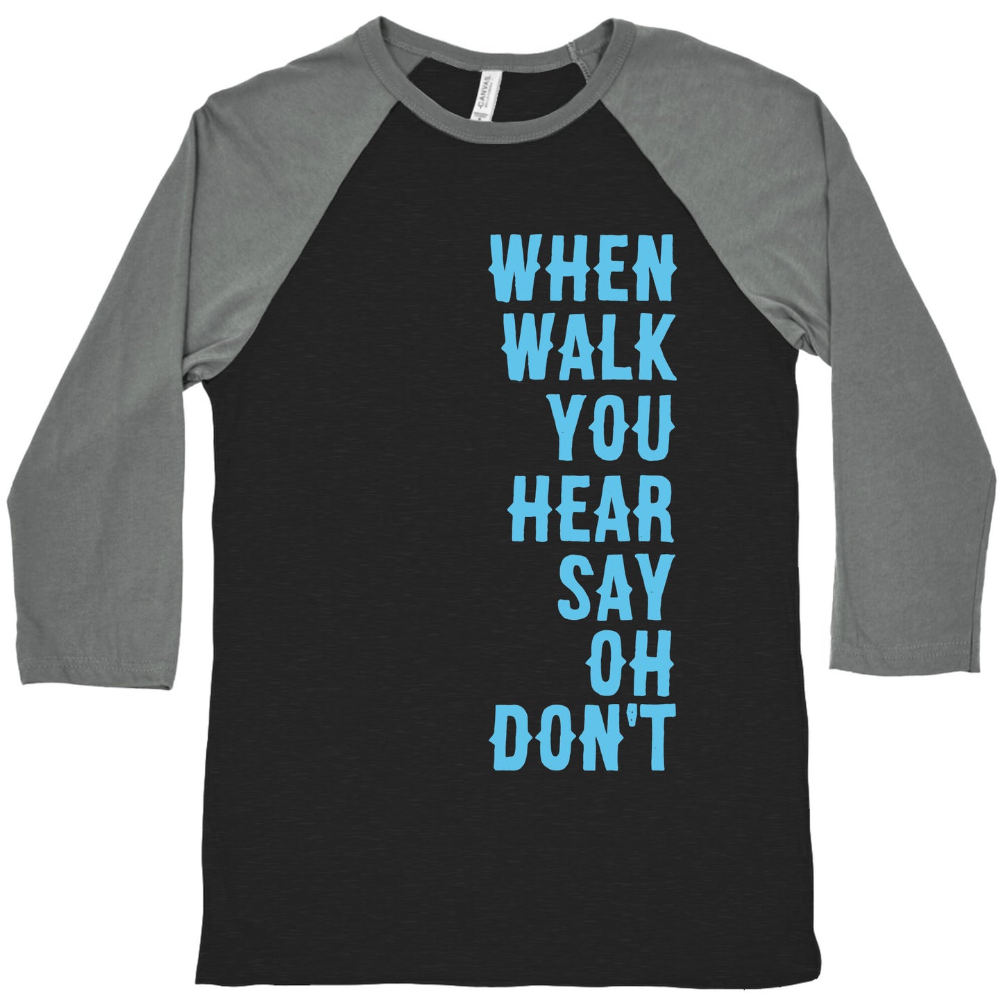 Simple and Clean Lyrics (1 of 2 pair) Baseball Tee