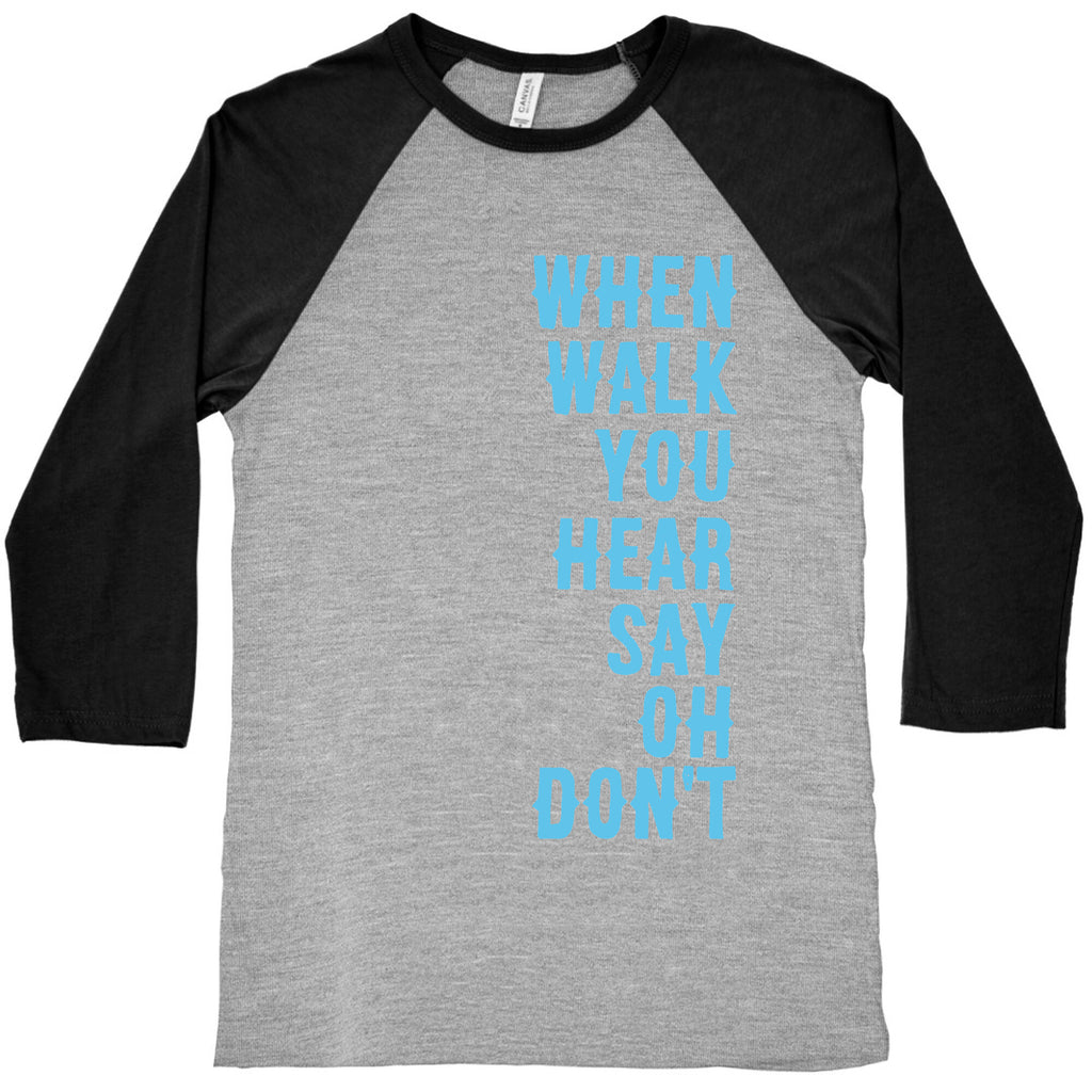 Simple and Clean Lyrics (1 of 2 pair) Baseball Tee