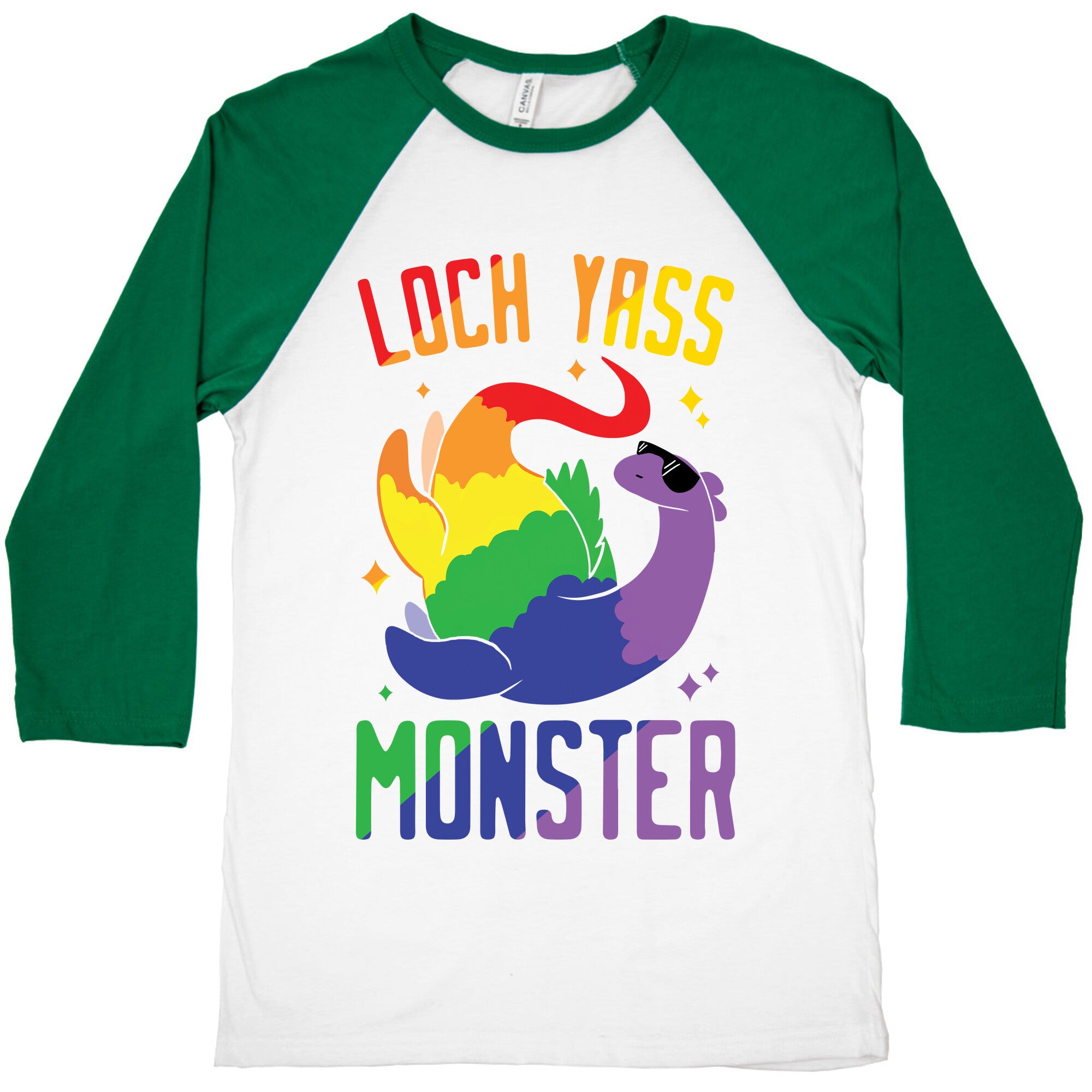 Loch Yass Monster Baseball Tee