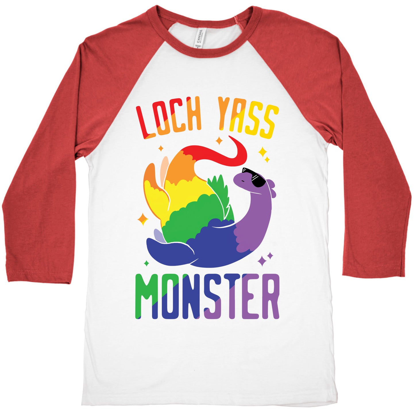 Loch Yass Monster Baseball Tee